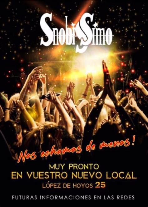 snobissimo discoteca|La discoteca Snobissimo resurge en la calle López de .